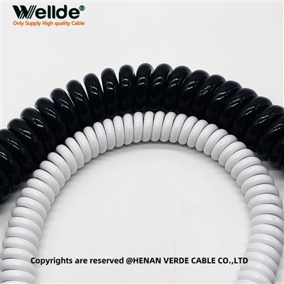 Elastīgs PUR spirālveida kabelis